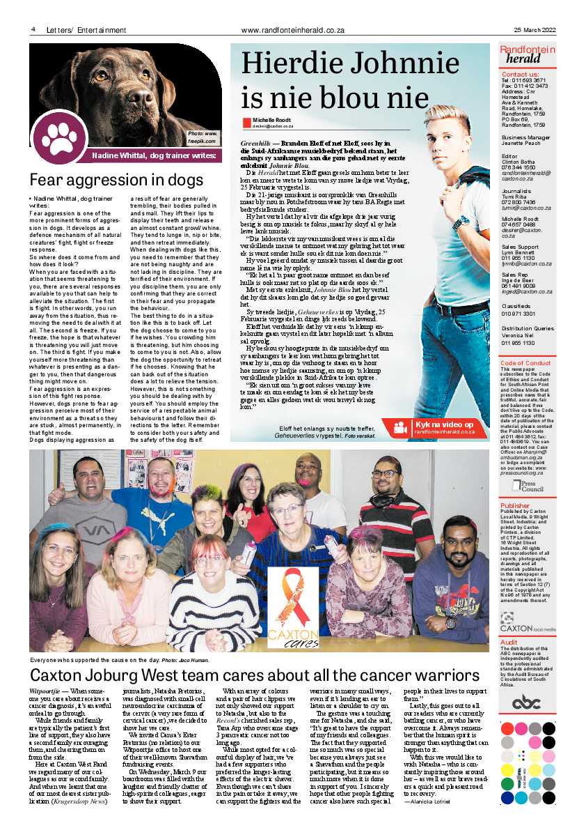 Randfontein Herald 25 March 2022 page 4