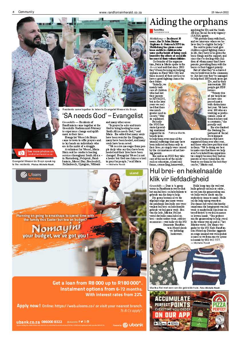 Randfontein Herald 25 March 2022 page 6