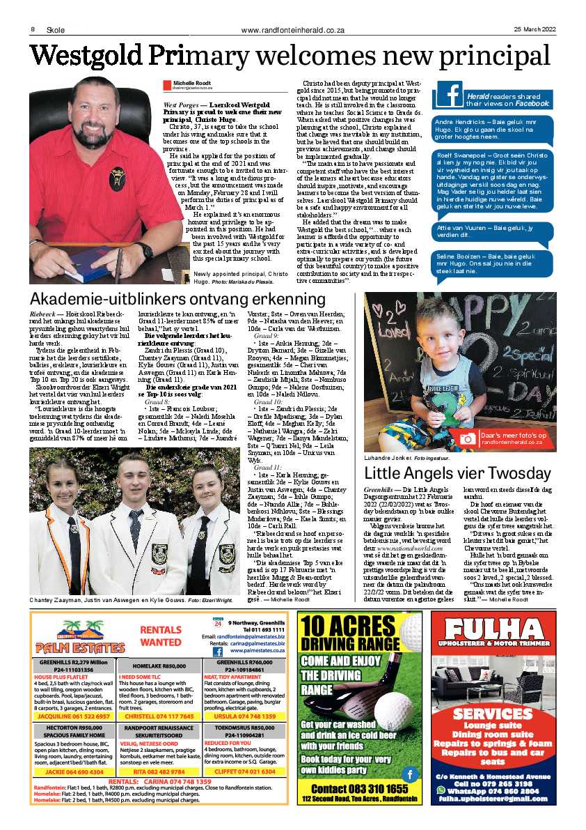 Randfontein Herald 25 March 2022 page 8