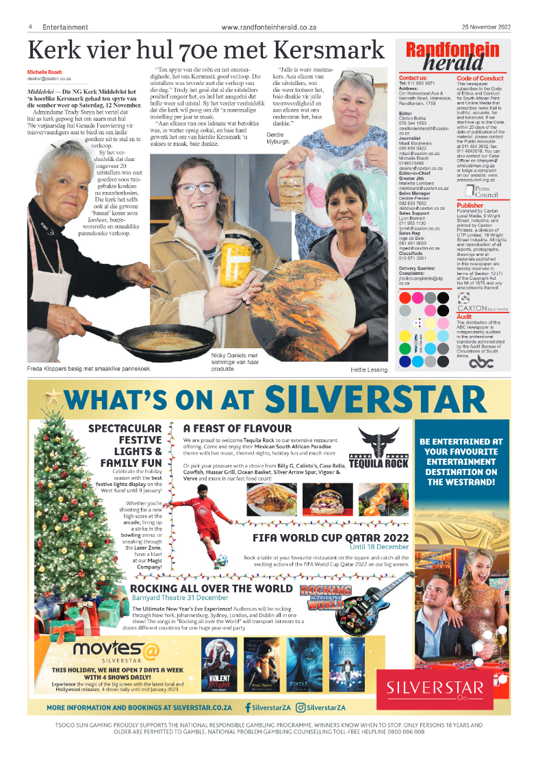 Randfontein Herald 25 November 2022 page 4