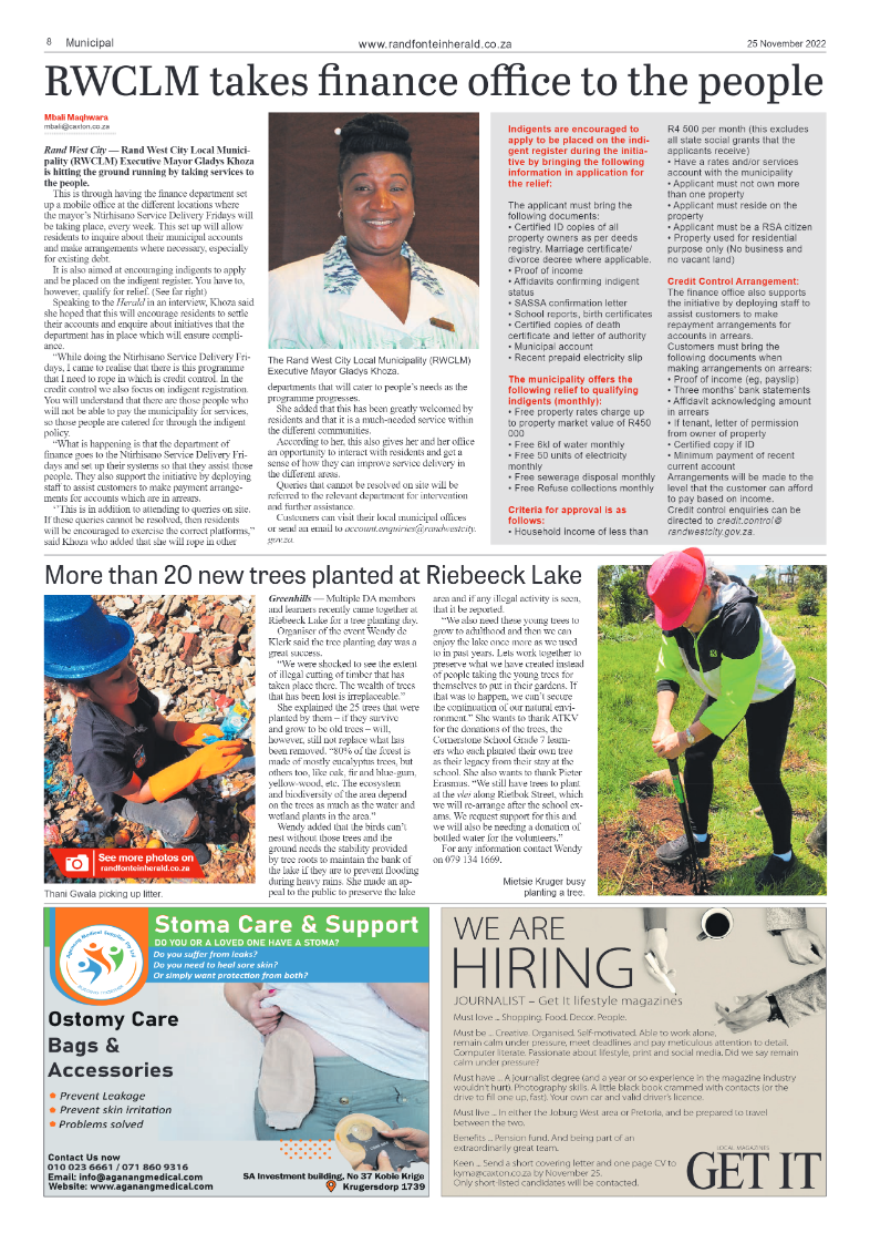 Randfontein Herald 25 November 2022 page 8