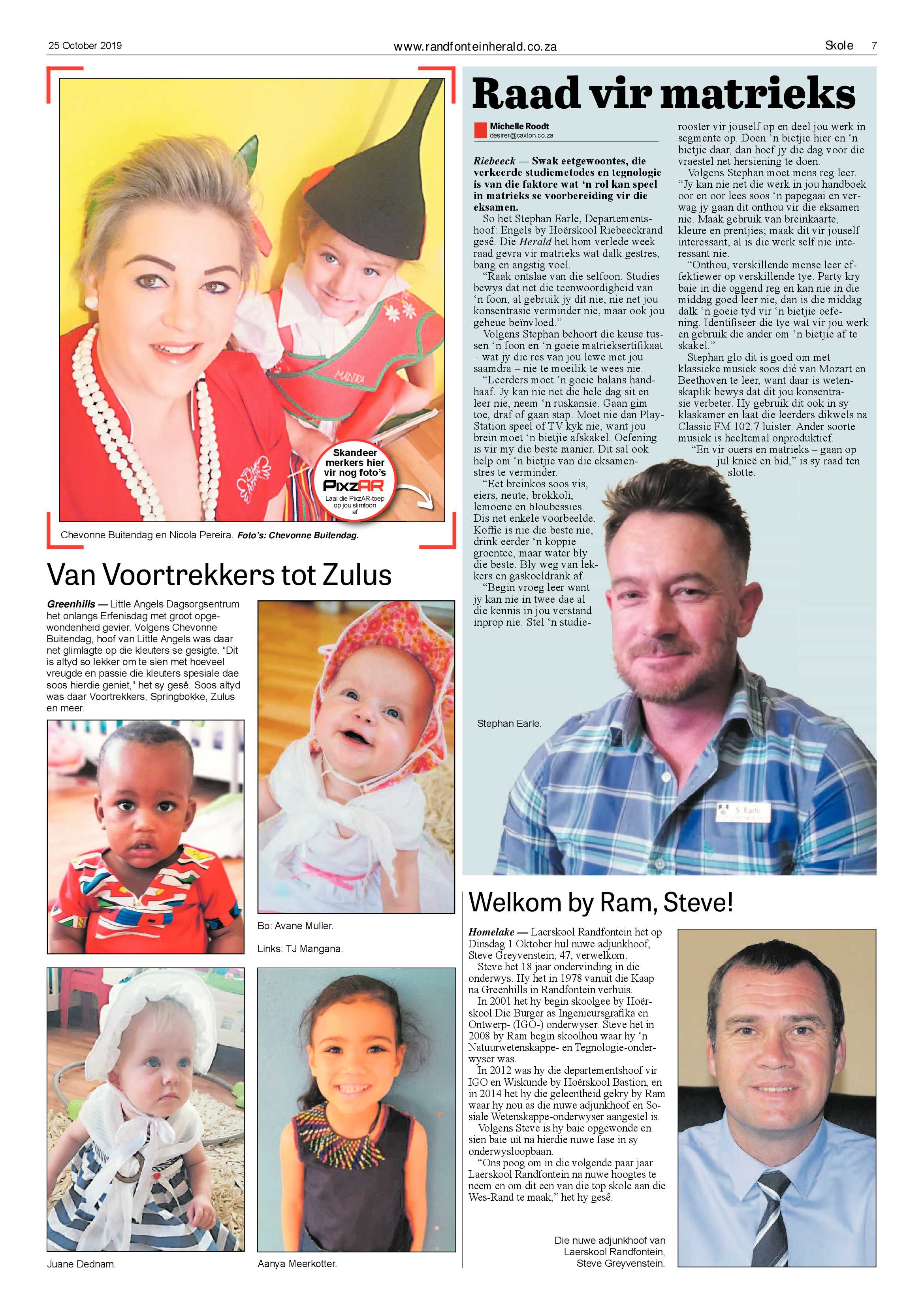 Randfontein Herald 25 October 2019 page 7