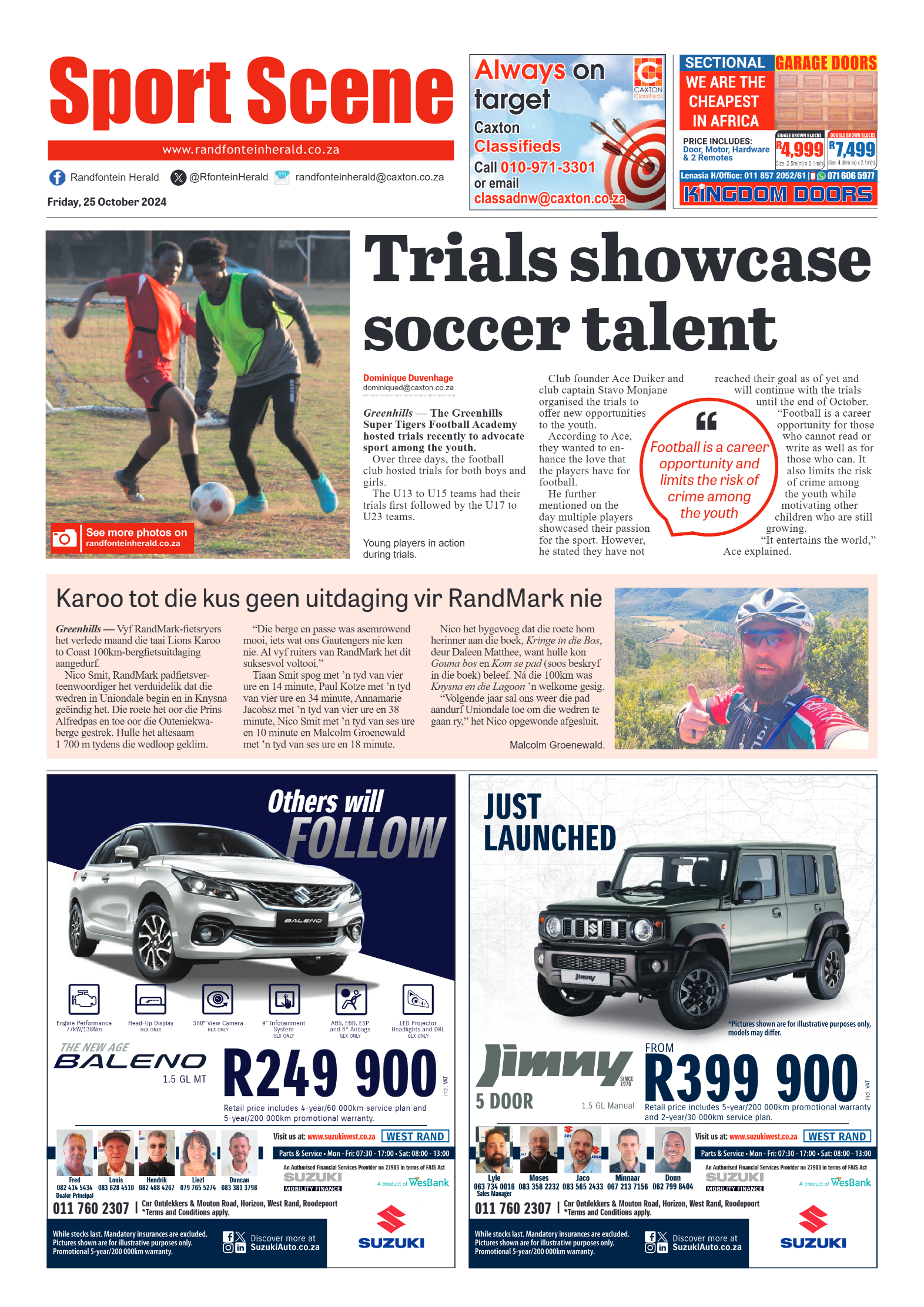 Randfontein Herald 25 October 2024 page 8
