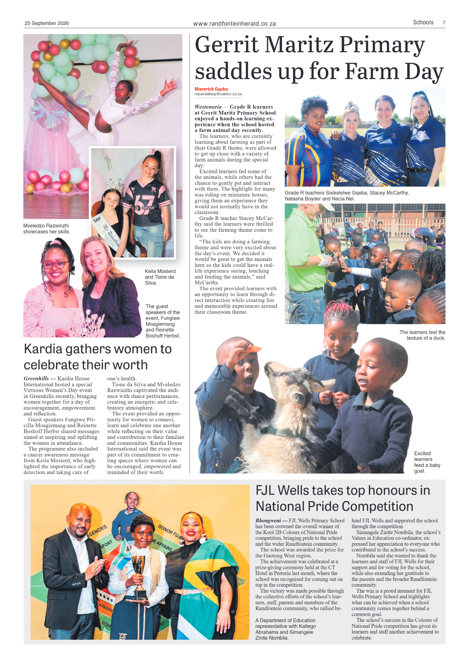 Randfontein Herald 25 September 2026 page 7