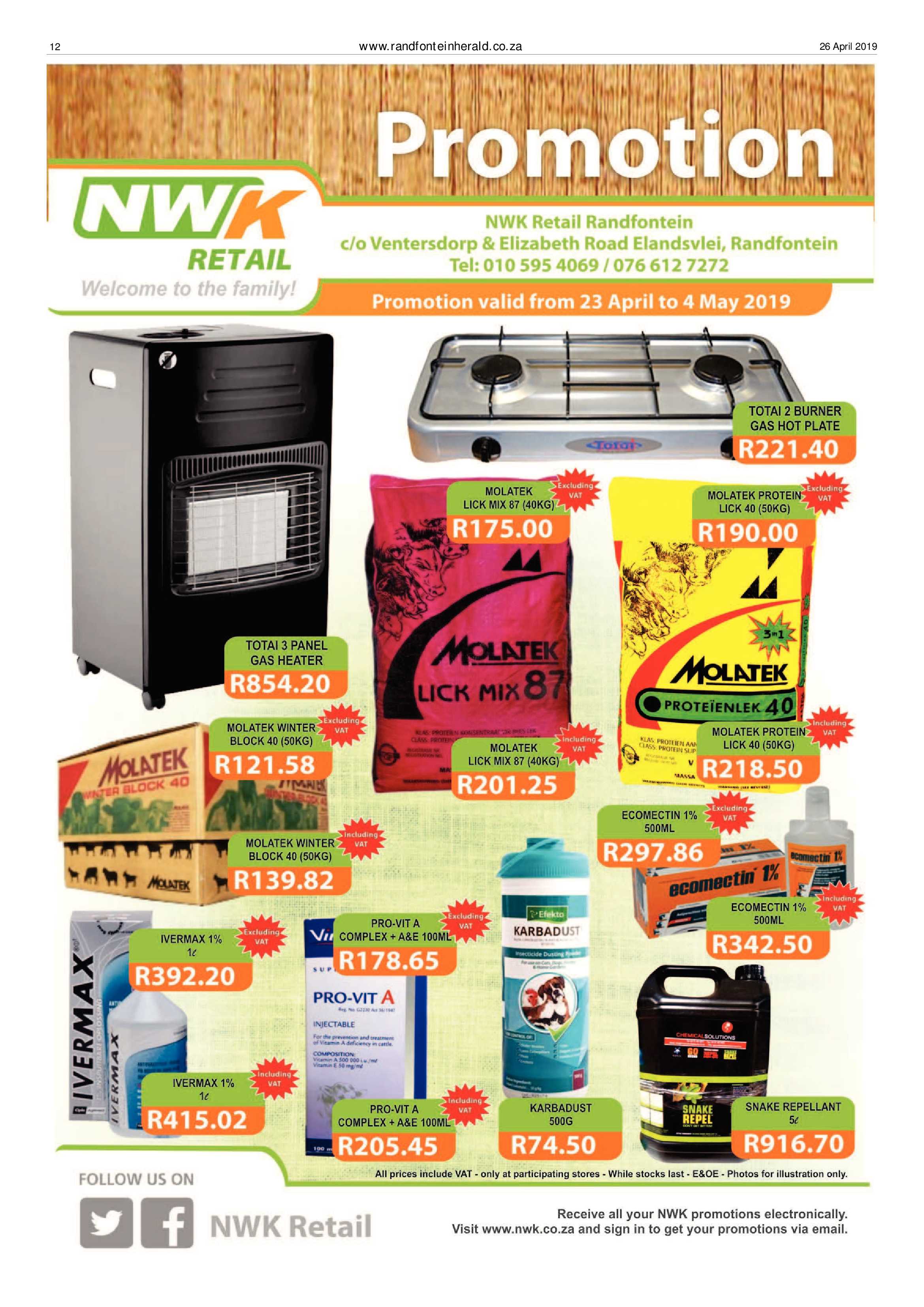 Randfontein Herald 26 April 2019 page 12
