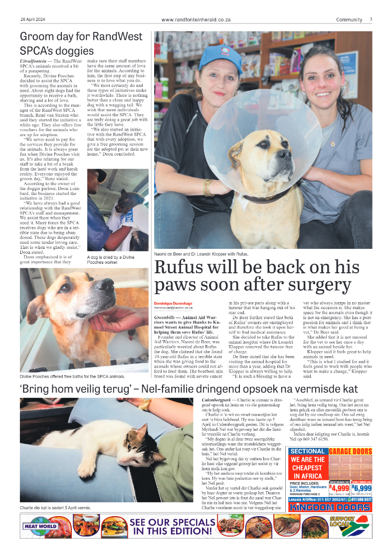 Randfontein Herald 26 April 2024 page 3