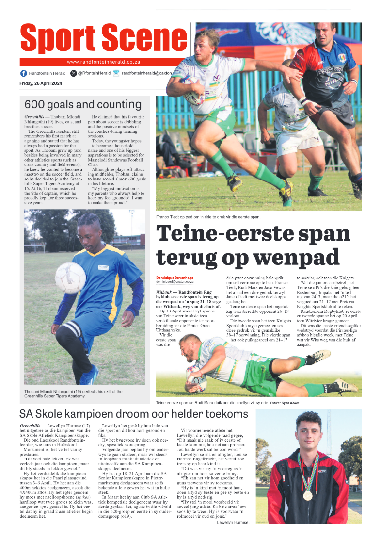 Randfontein Herald 26 April 2024 page 8