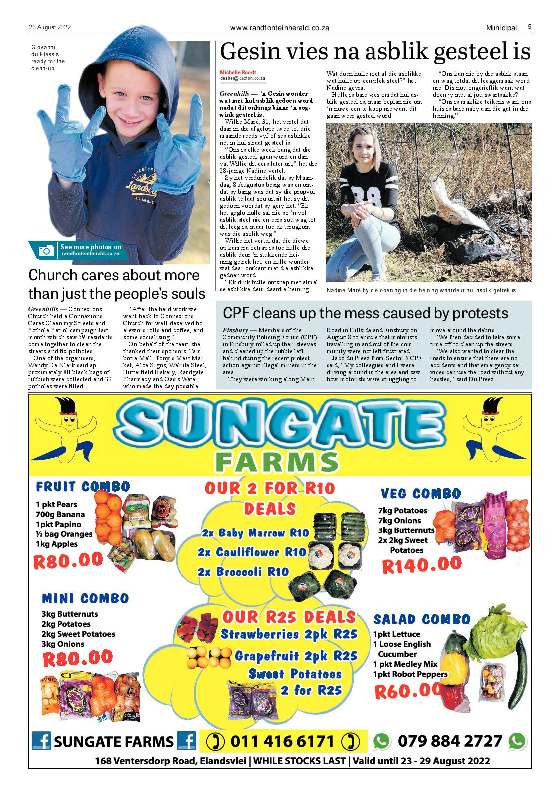 Randfontein Herald 26 August 2022 page 5