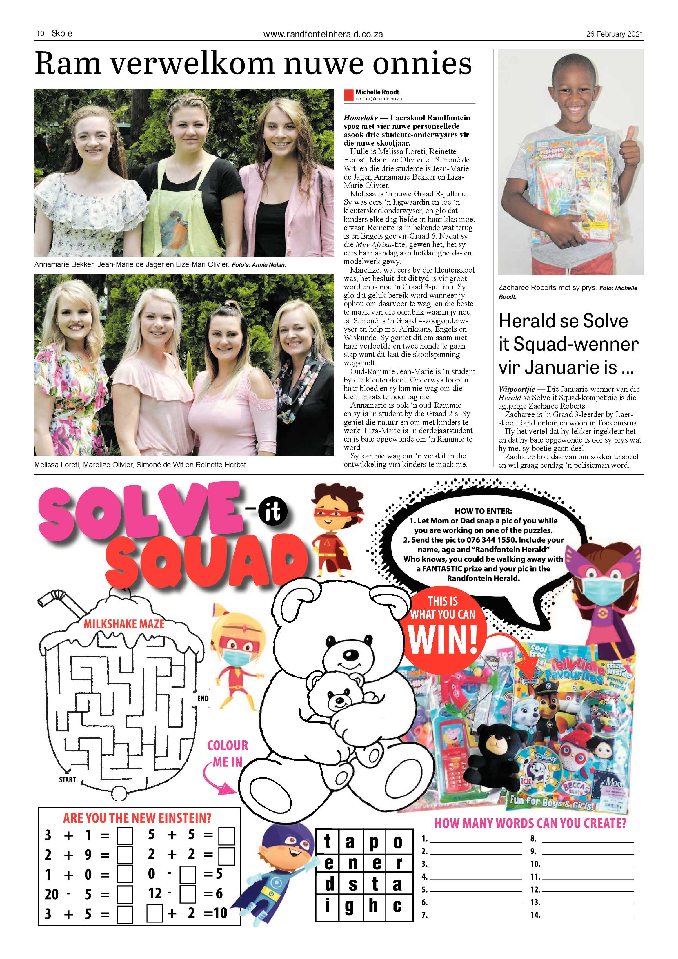Randfontein Herald 26 February 2021 page 10