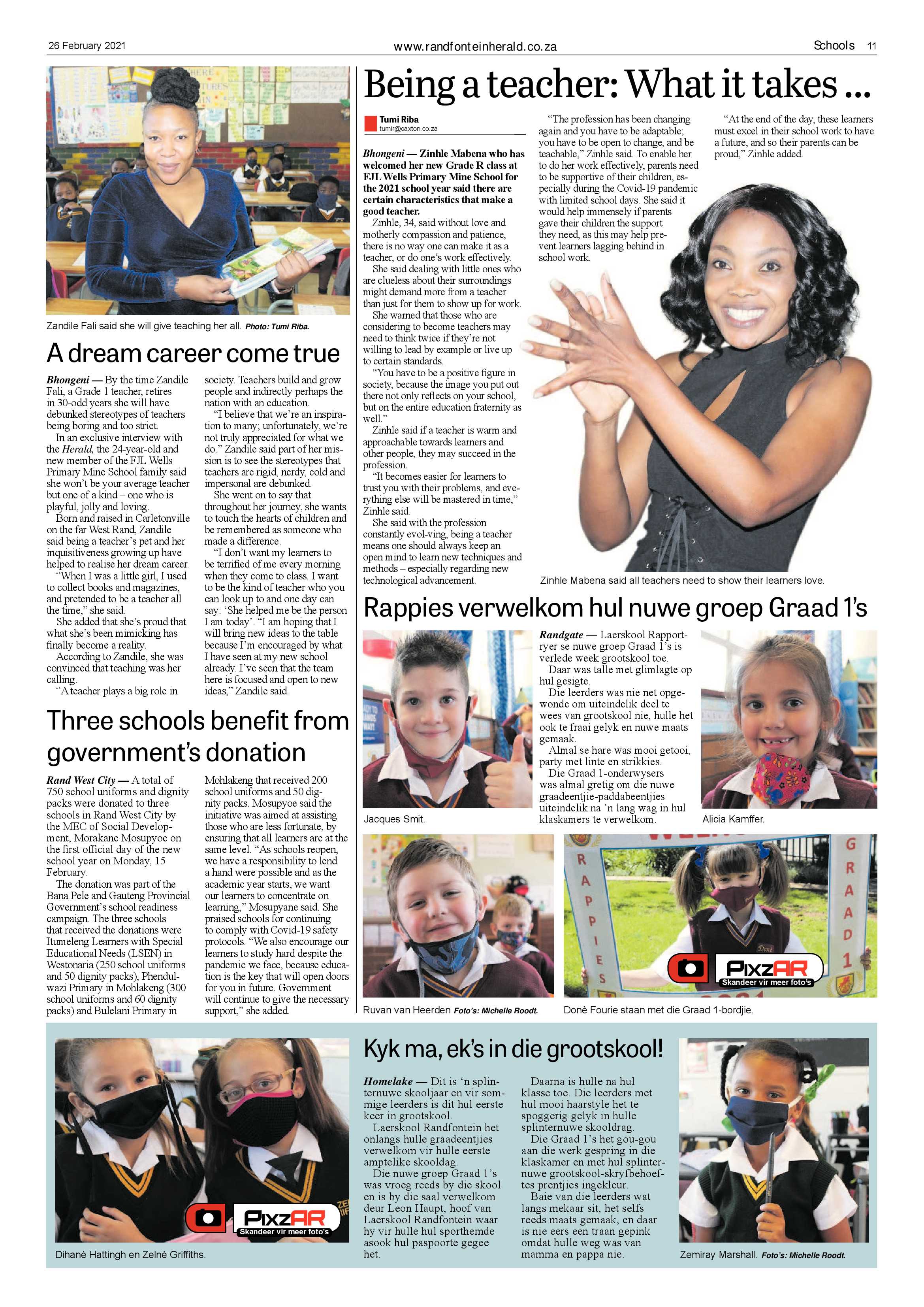 Randfontein Herald 26 February 2021 page 11