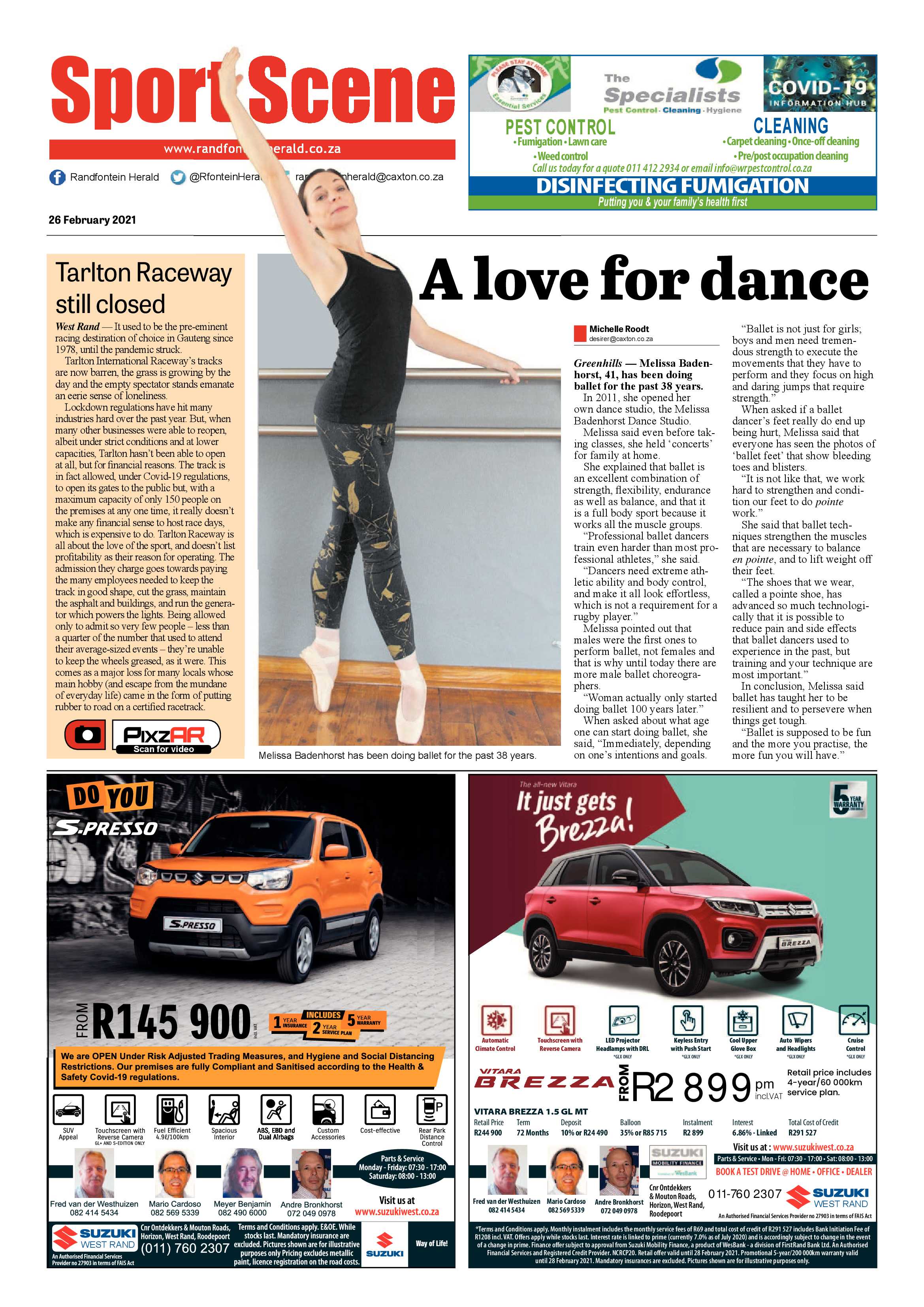 Randfontein Herald 26 February 2021 page 16
