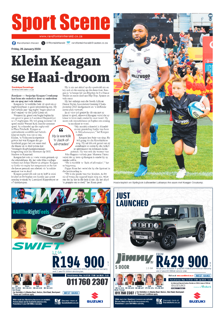 Randfontein Herald 26 January 2024 page 8