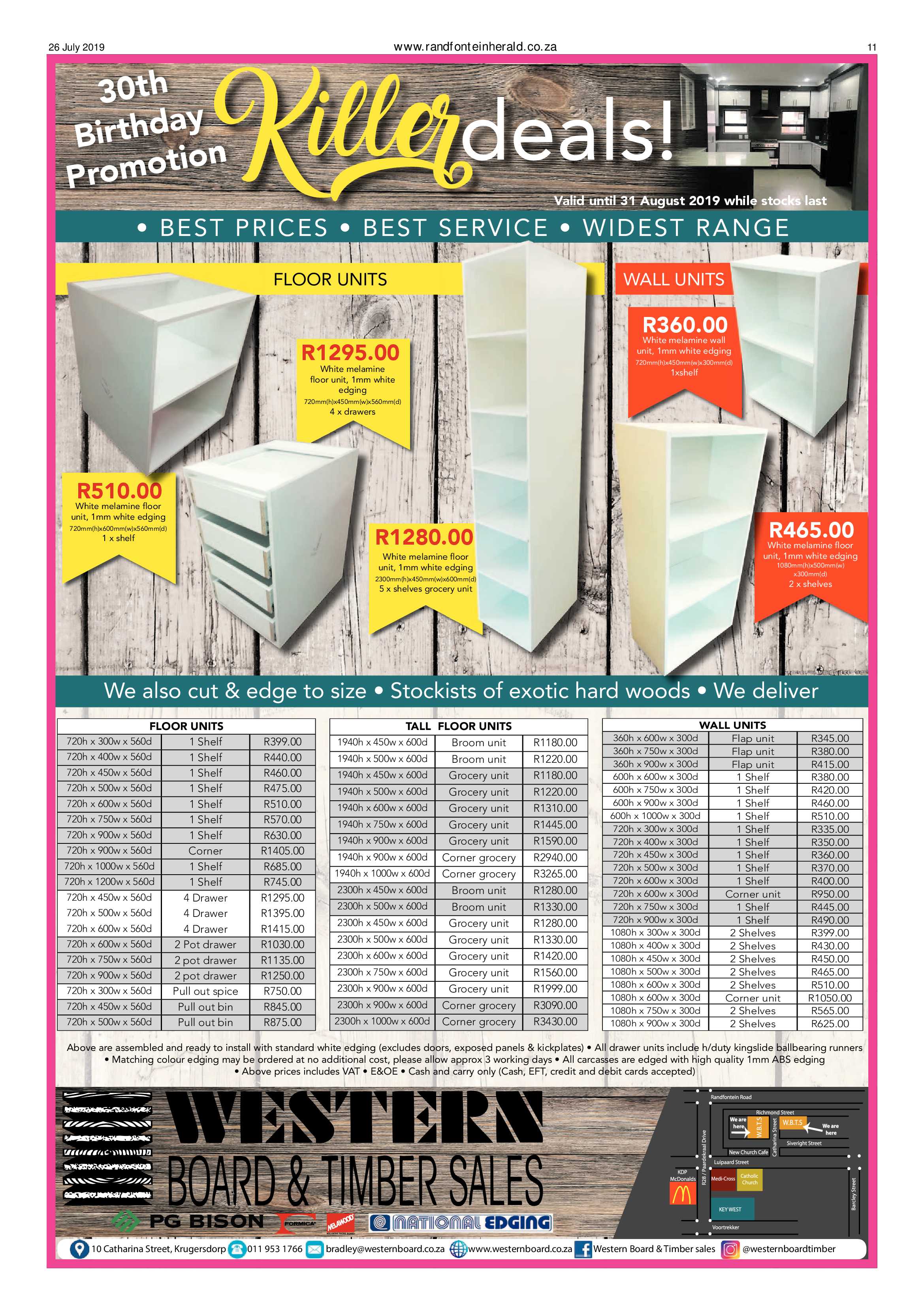 Randfontein Herald 26 July 2019 page 11