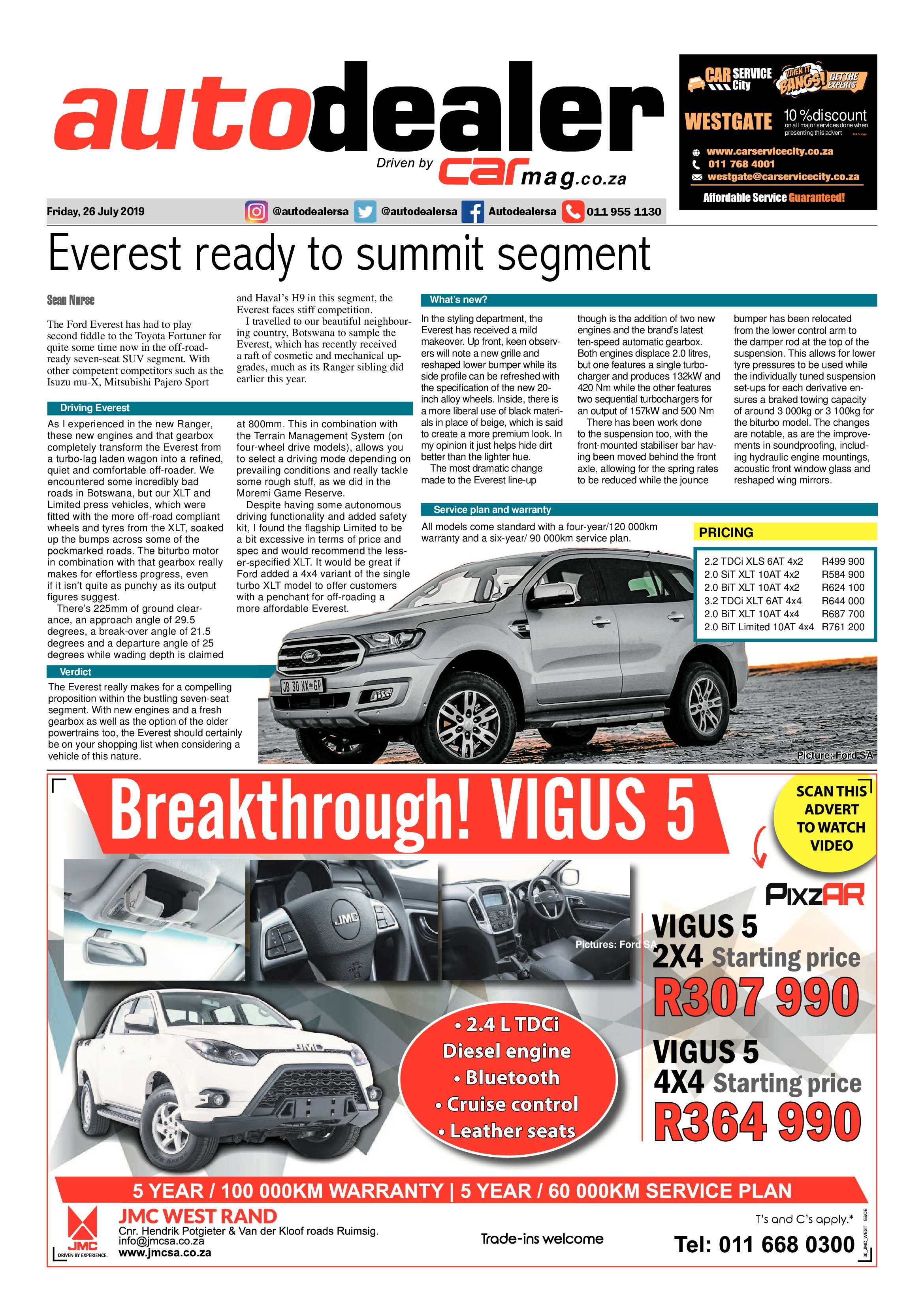 Randfontein Herald 26 July 2019 page 13