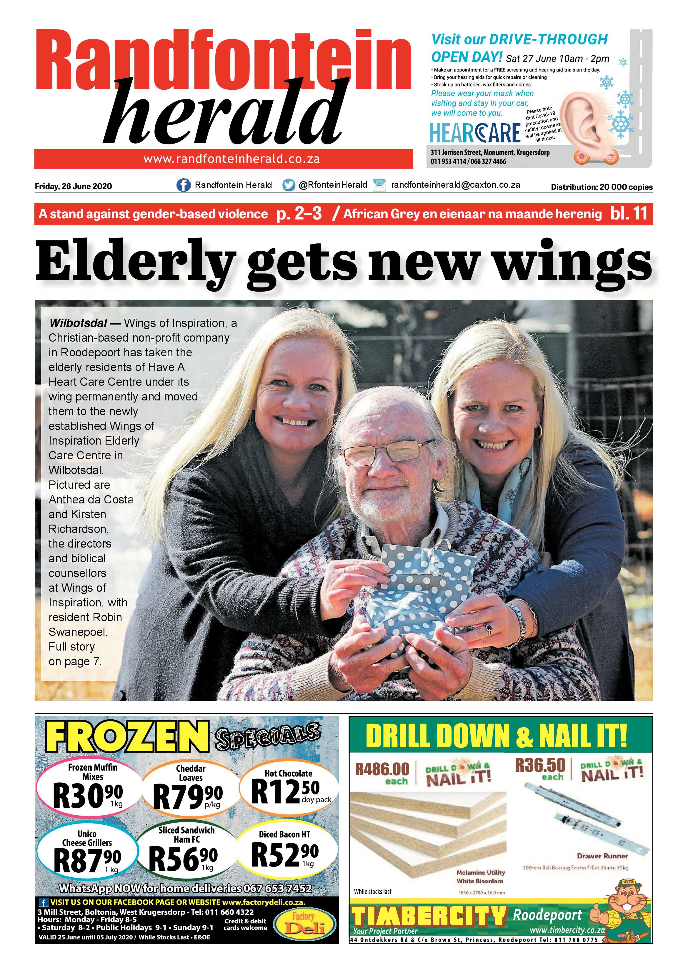Randfontein Herald 26 June 2020 page 1