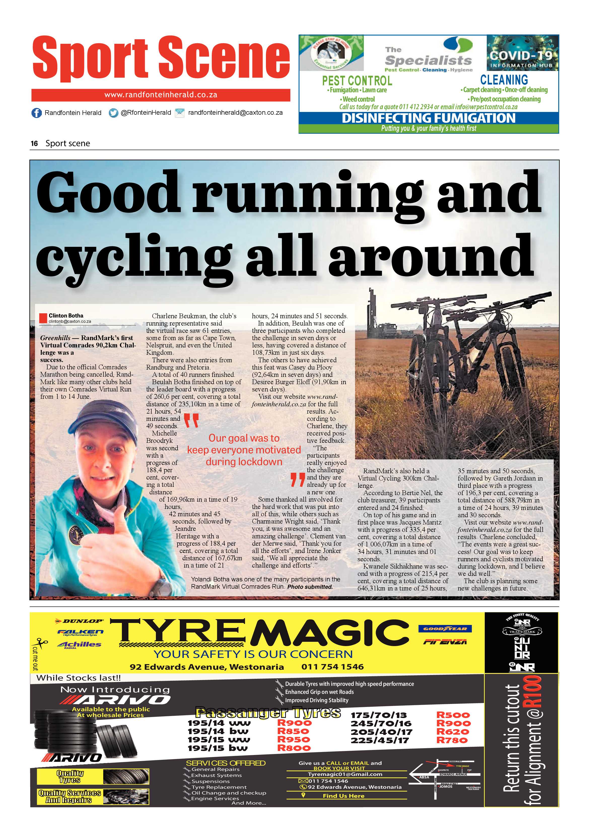 Randfontein Herald 26 June 2020 page 16