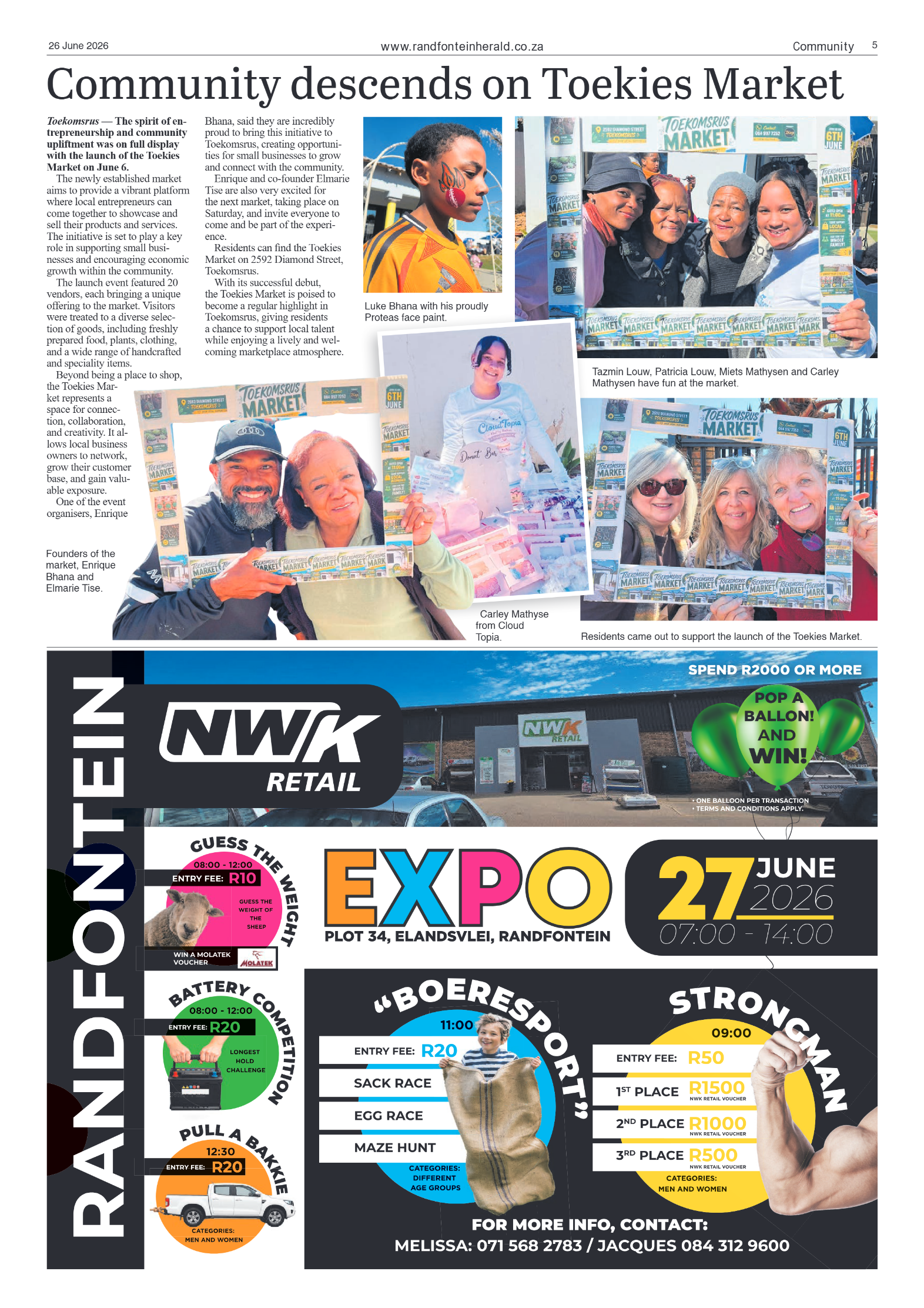 Randfontein Herald 26 June 2026 page 5