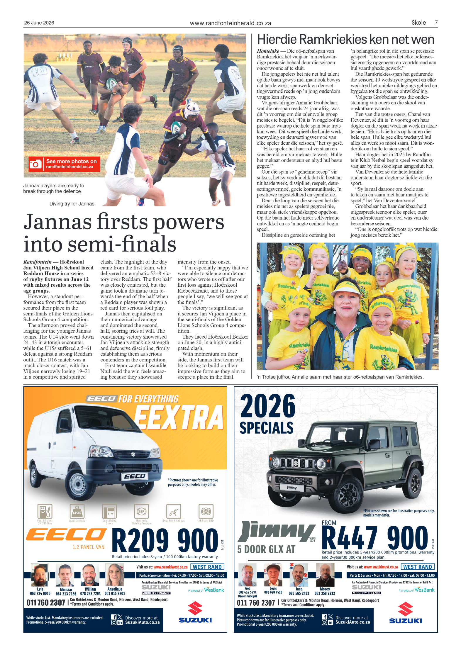 Randfontein Herald 26 June 2026 page 7