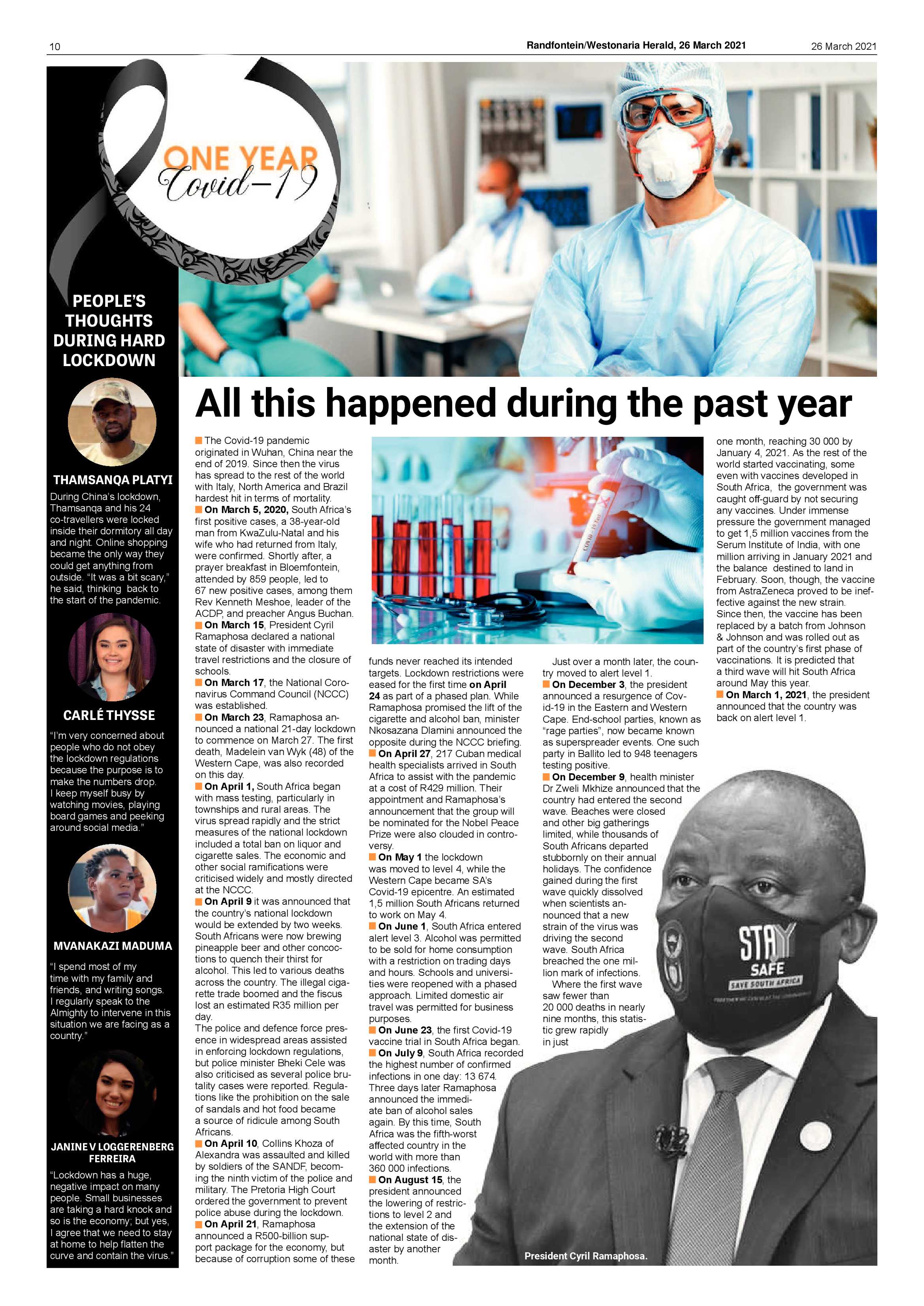Randfontein Herald 26 March 2021 page 10