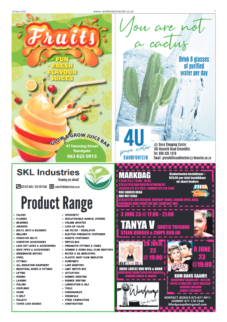 Randfontein Herald 26 May 2023 page 7