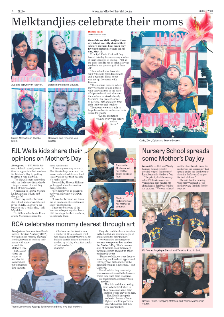 Randfontein Herald 26 May 2023 page 8