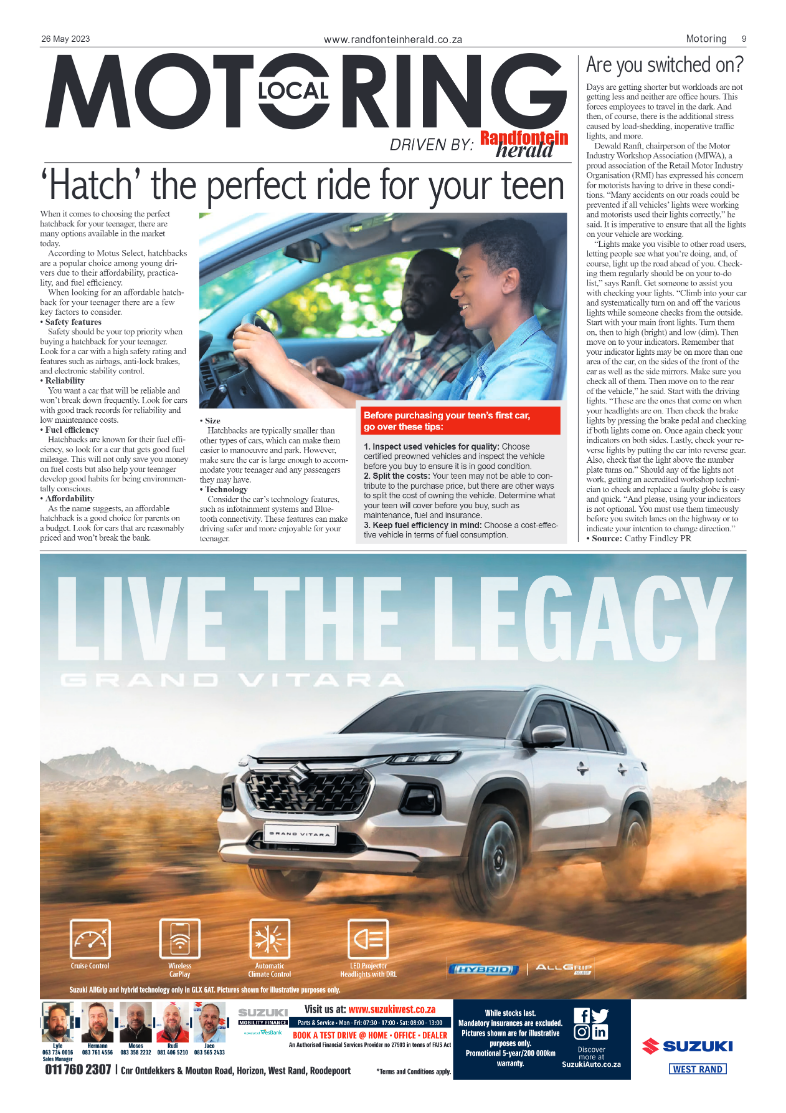 Randfontein Herald 26 May 2023 page 9