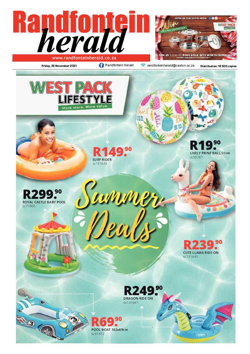 Randfontein Herald 26 November 2021 page 1