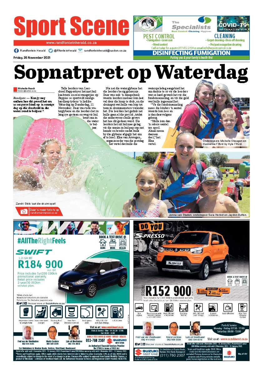 Randfontein Herald 26 November 2021 page 22