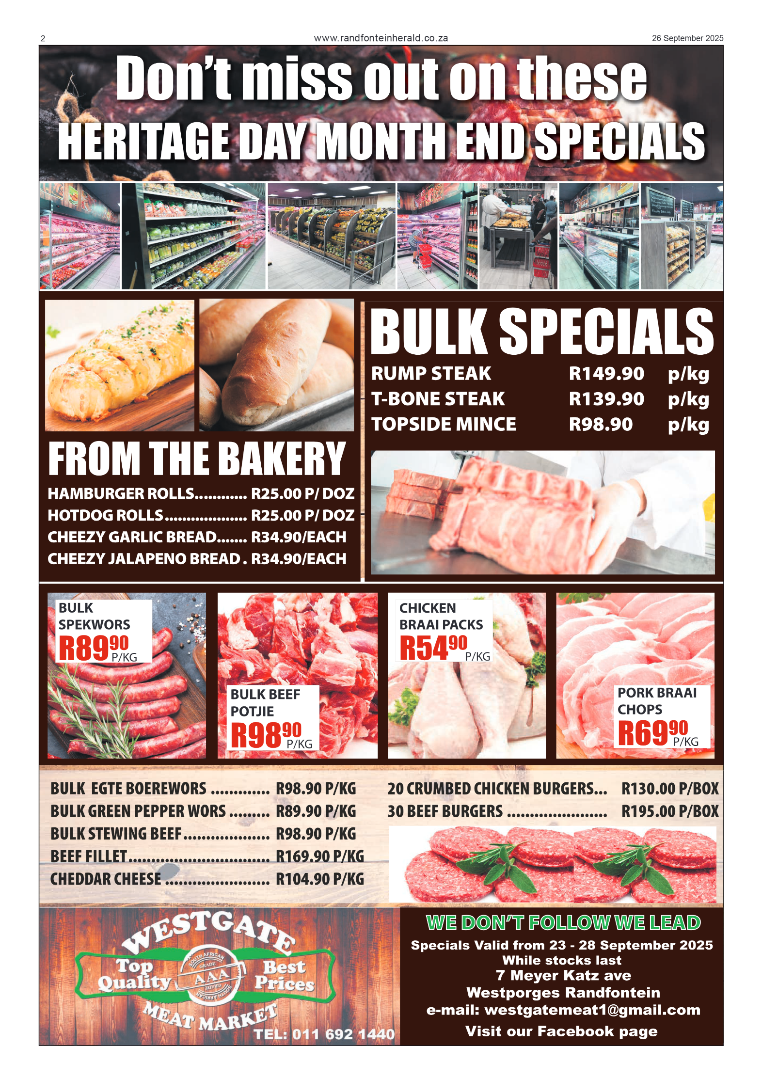 Randfontein Herald 26 September 2025 page 2