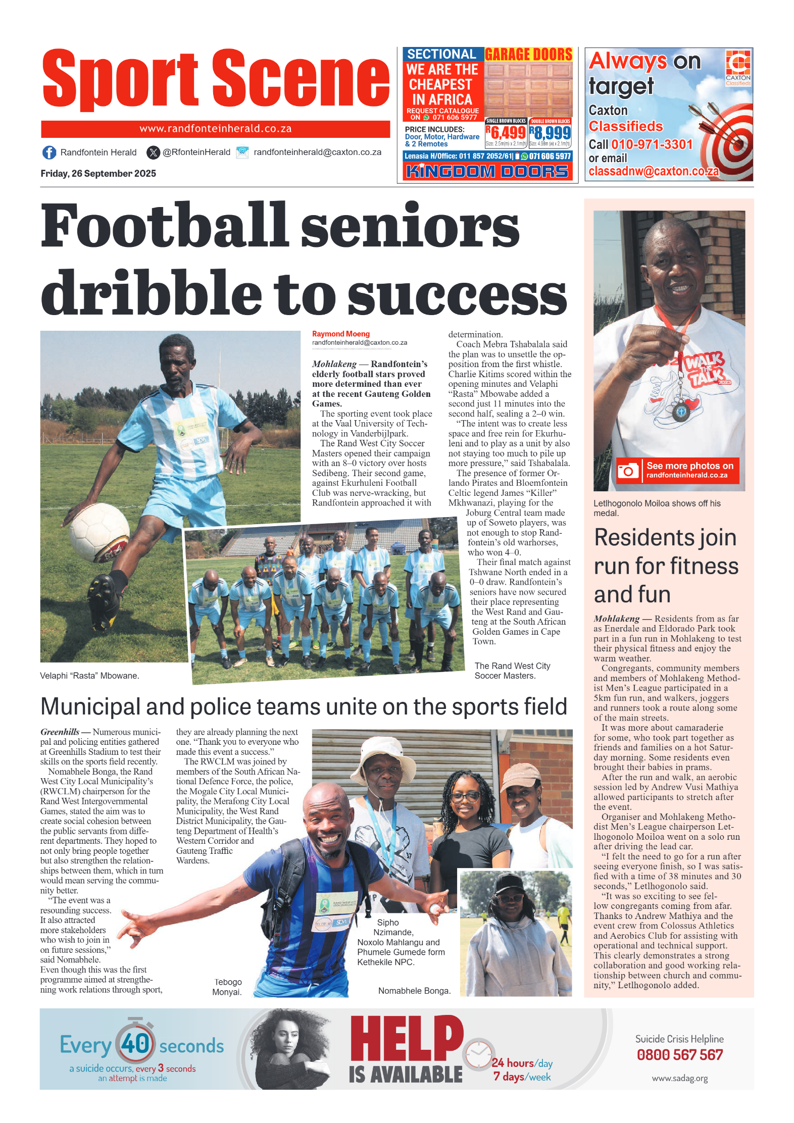 Randfontein Herald 26 September 2025 page 8