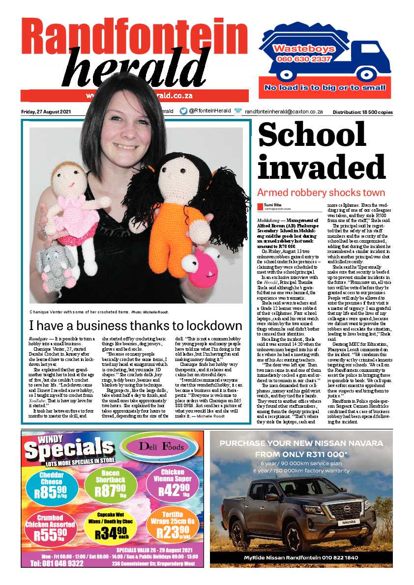 Randfontein Herald 27 August 2021 page 3