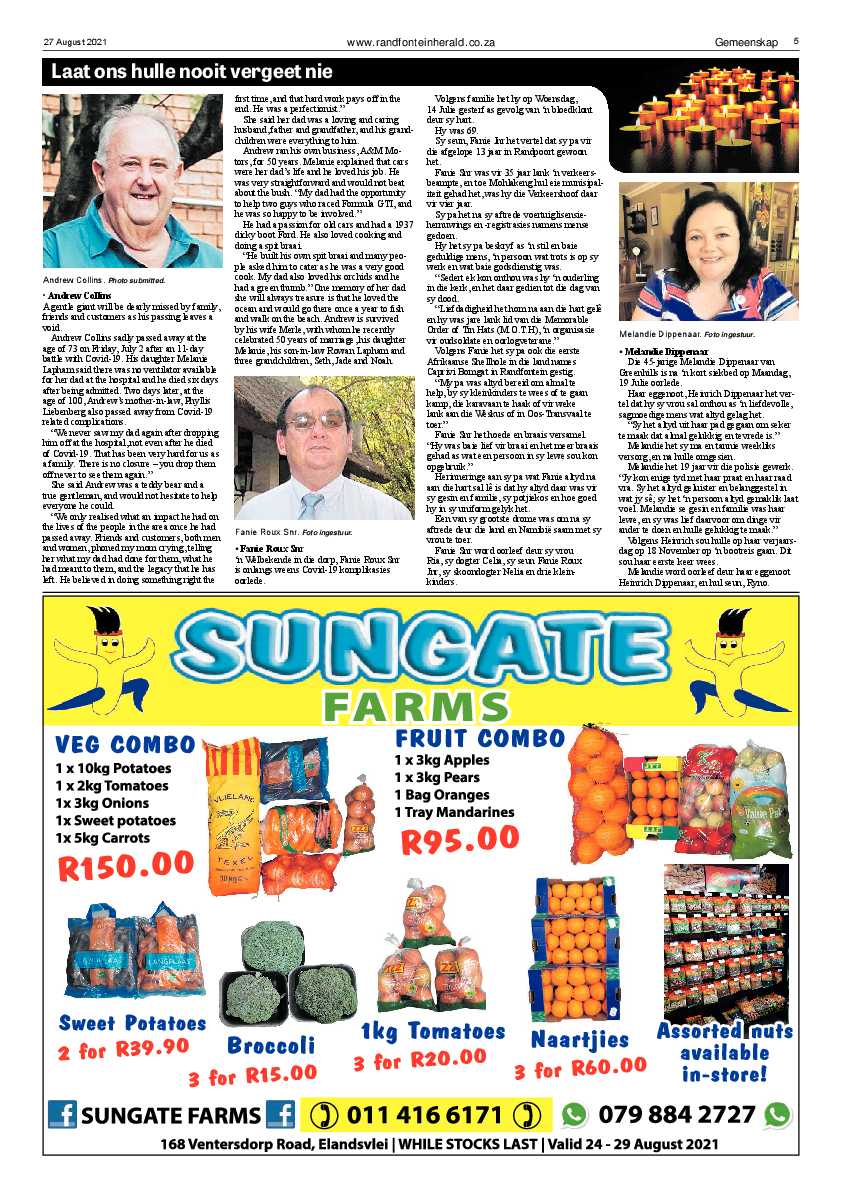 Randfontein Herald 27 August 2021 page 7