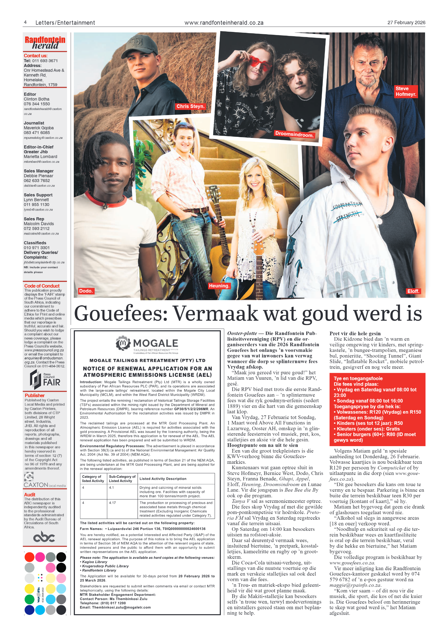 Randfontein Herald 27 February 2026 page 4