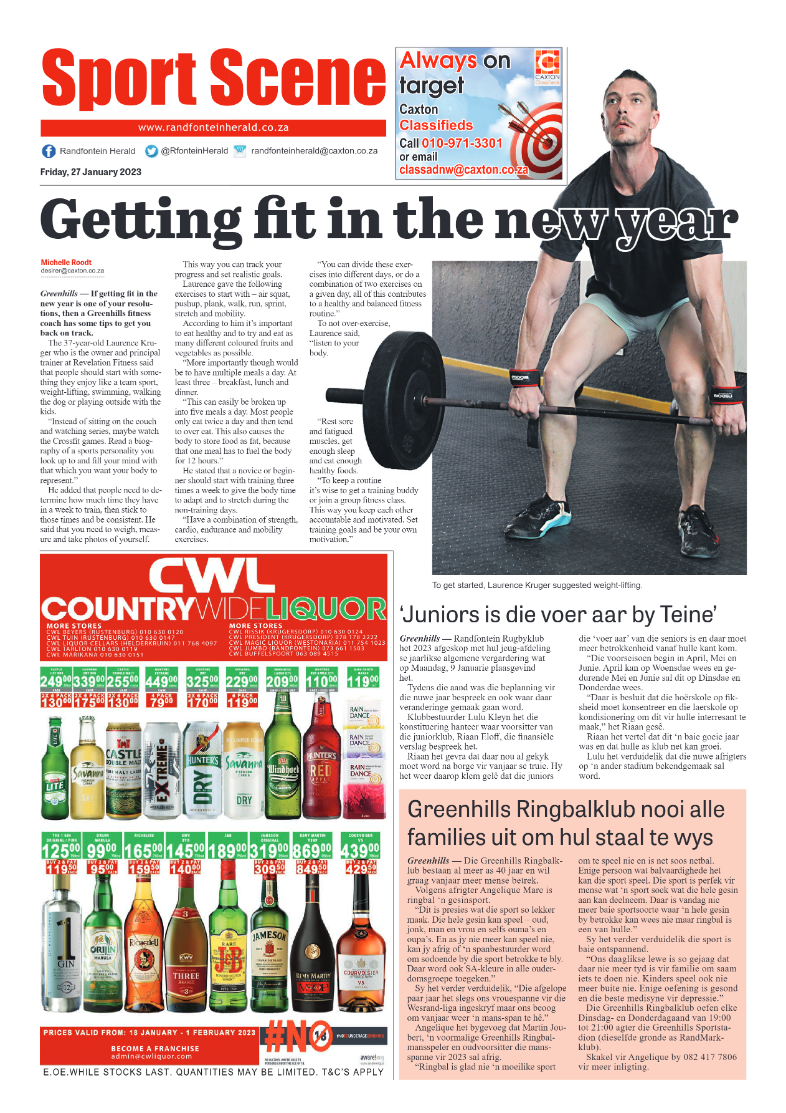 Randfontein Herald 27 January 2023 page 12