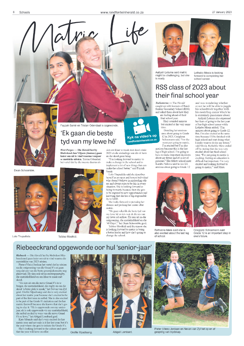 Randfontein Herald 27 January 2023 page 6