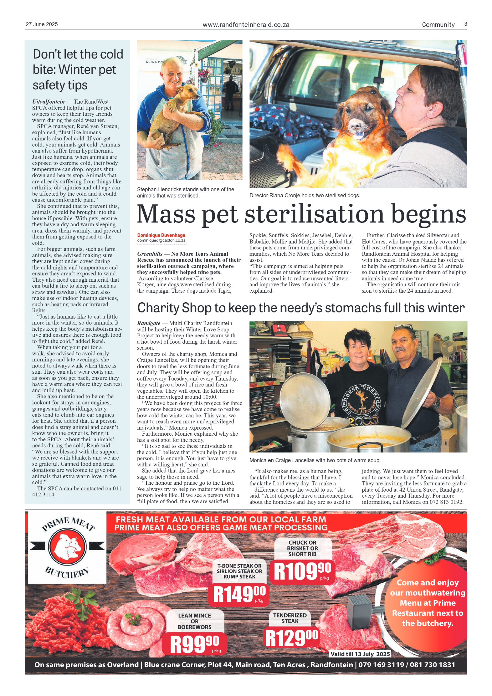 Randfontein Herald 27 June 2025 page 3