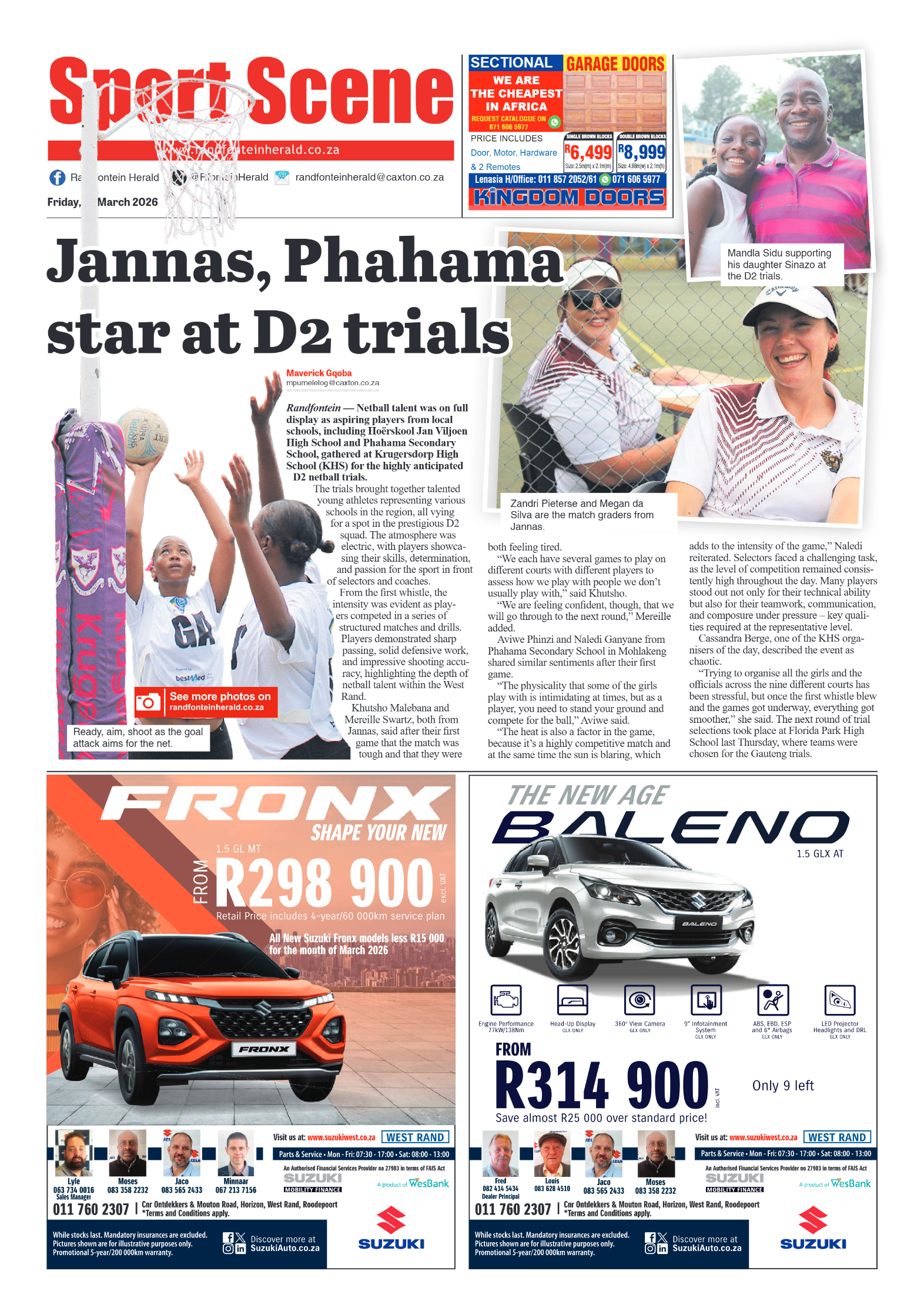 Randfontein Herald 27 March 2026 page 8