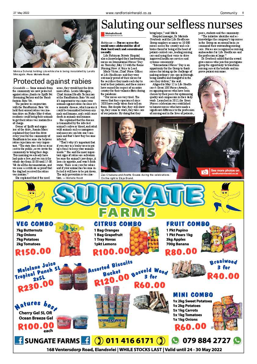 Randfontein Herald 27 May 2022 page 5