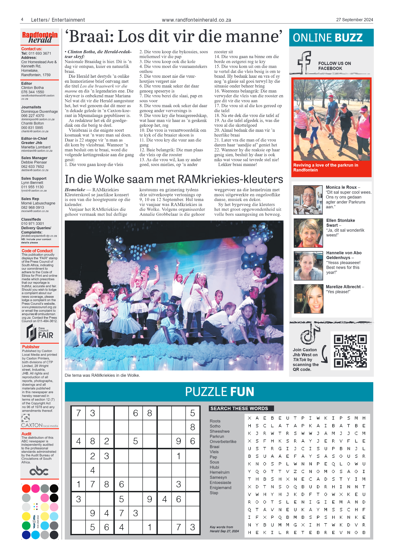 Randfontein Herald 27 September 2024 page 4