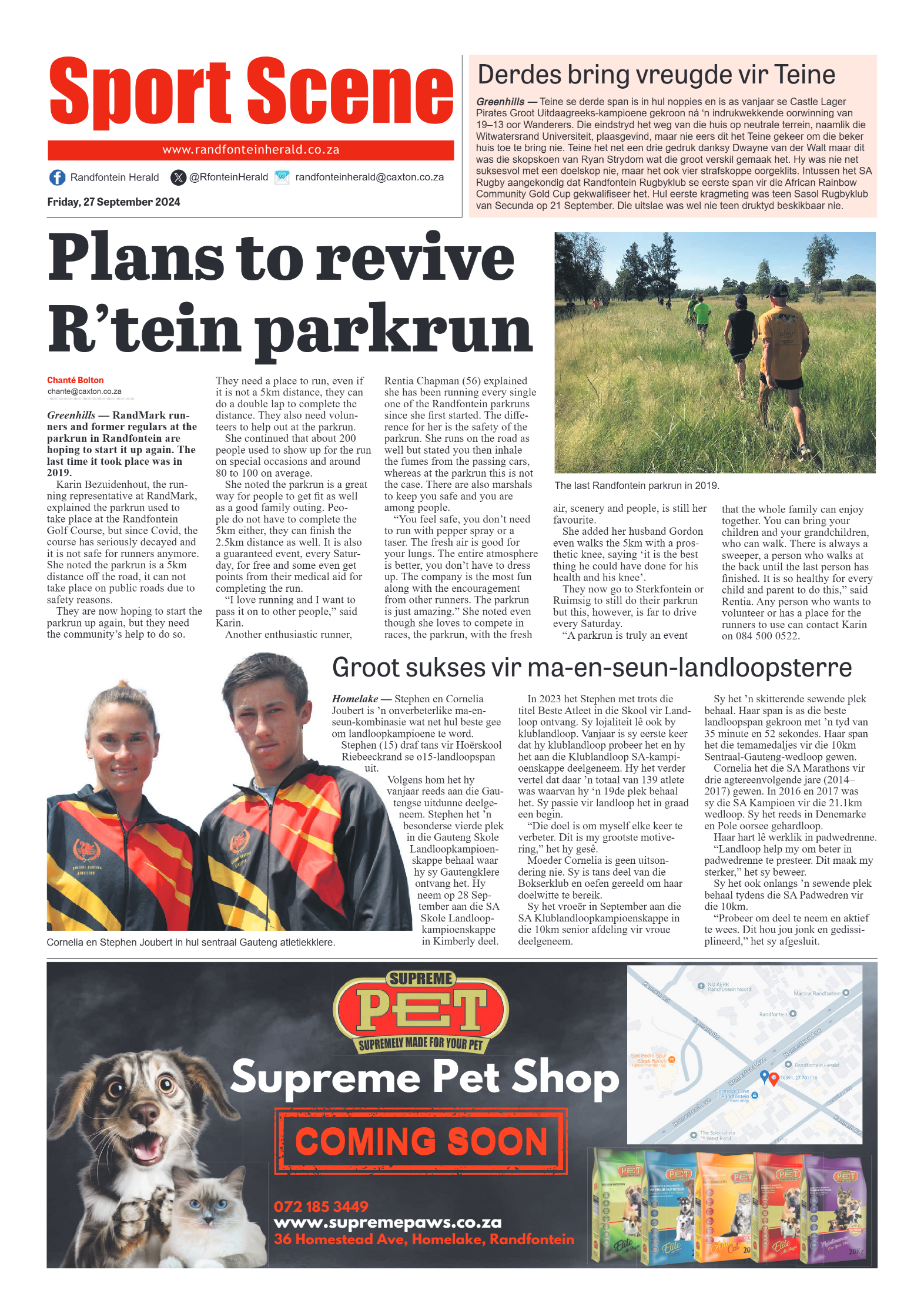 Randfontein Herald 27 September 2024 page 8