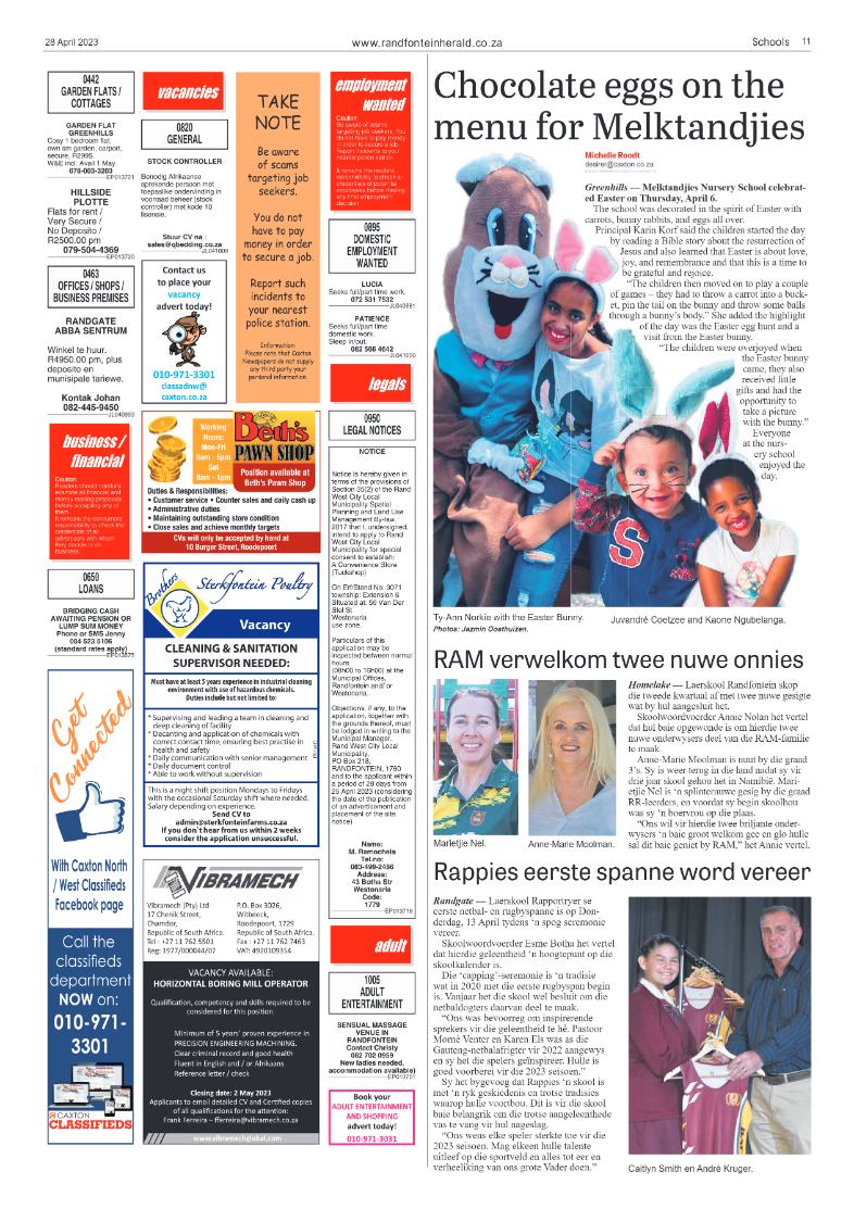 Randfontein Herald 28 April 2023 page 11