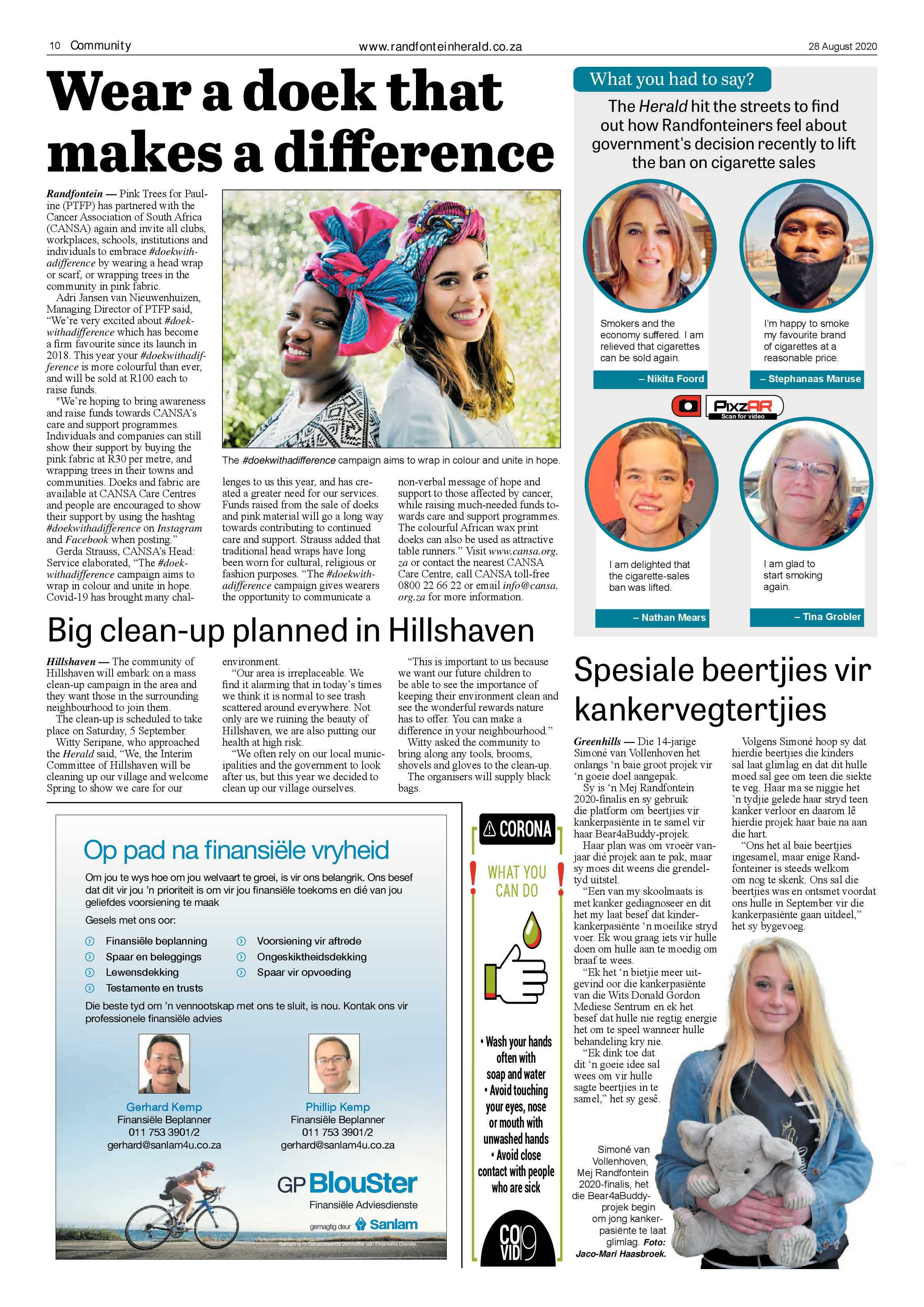 Randfontein Herald 28 August 2020 page 10