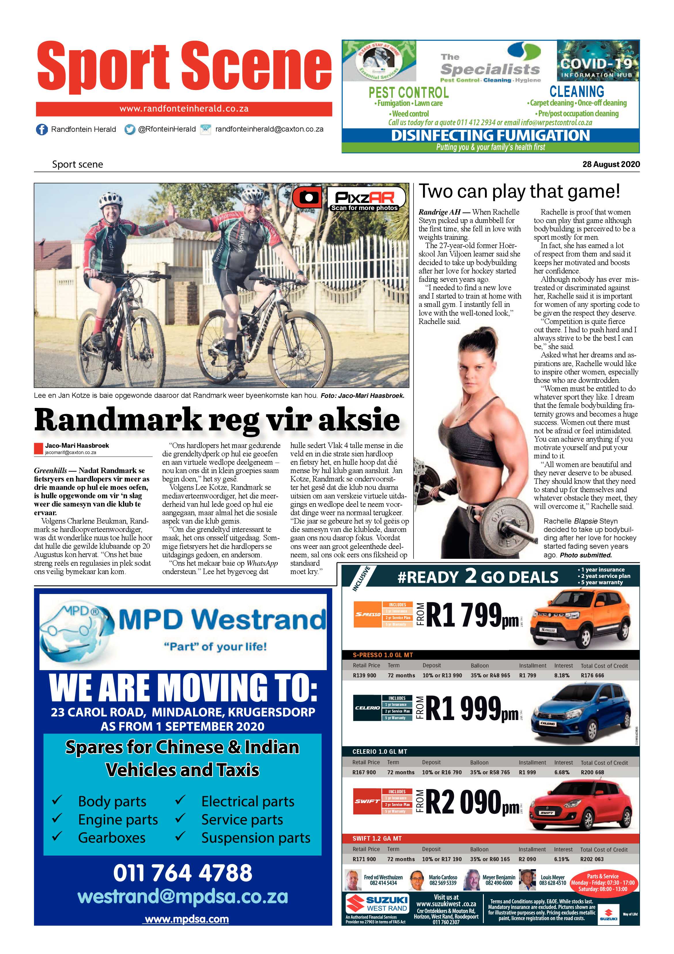 Randfontein Herald 28 August 2020 page 20