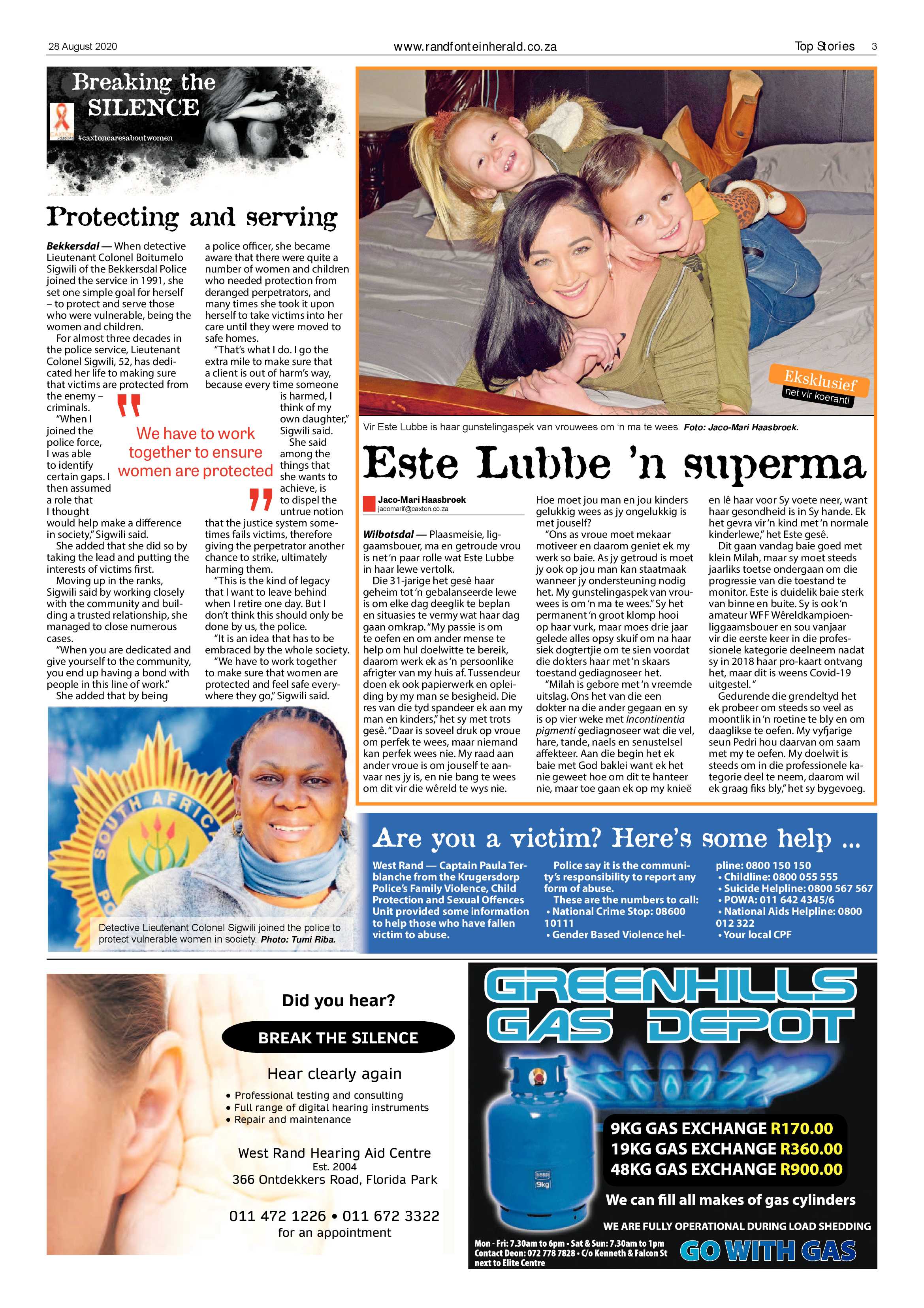 Randfontein Herald 28 August 2020 page 3