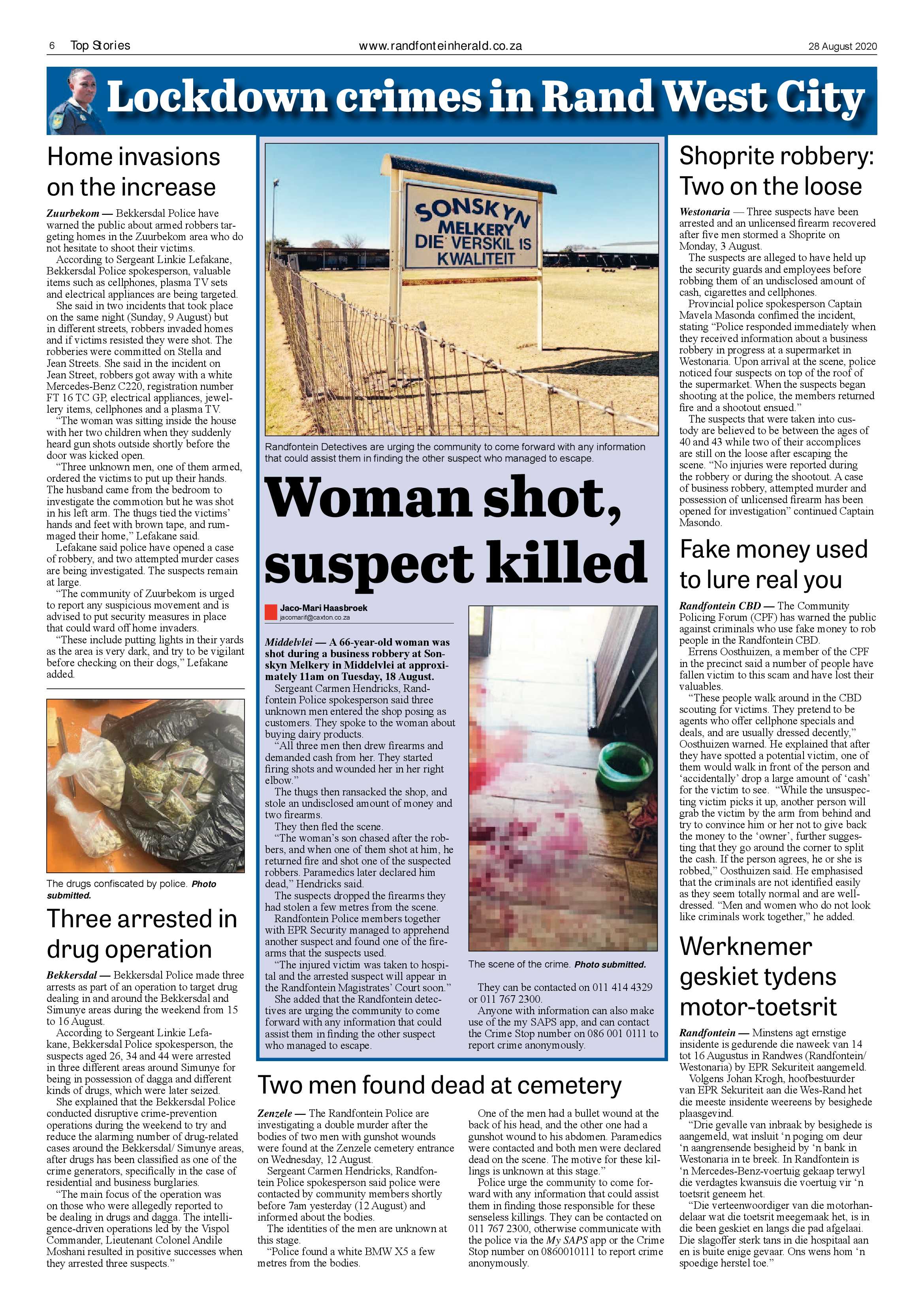 Randfontein Herald 28 August 2020 page 6