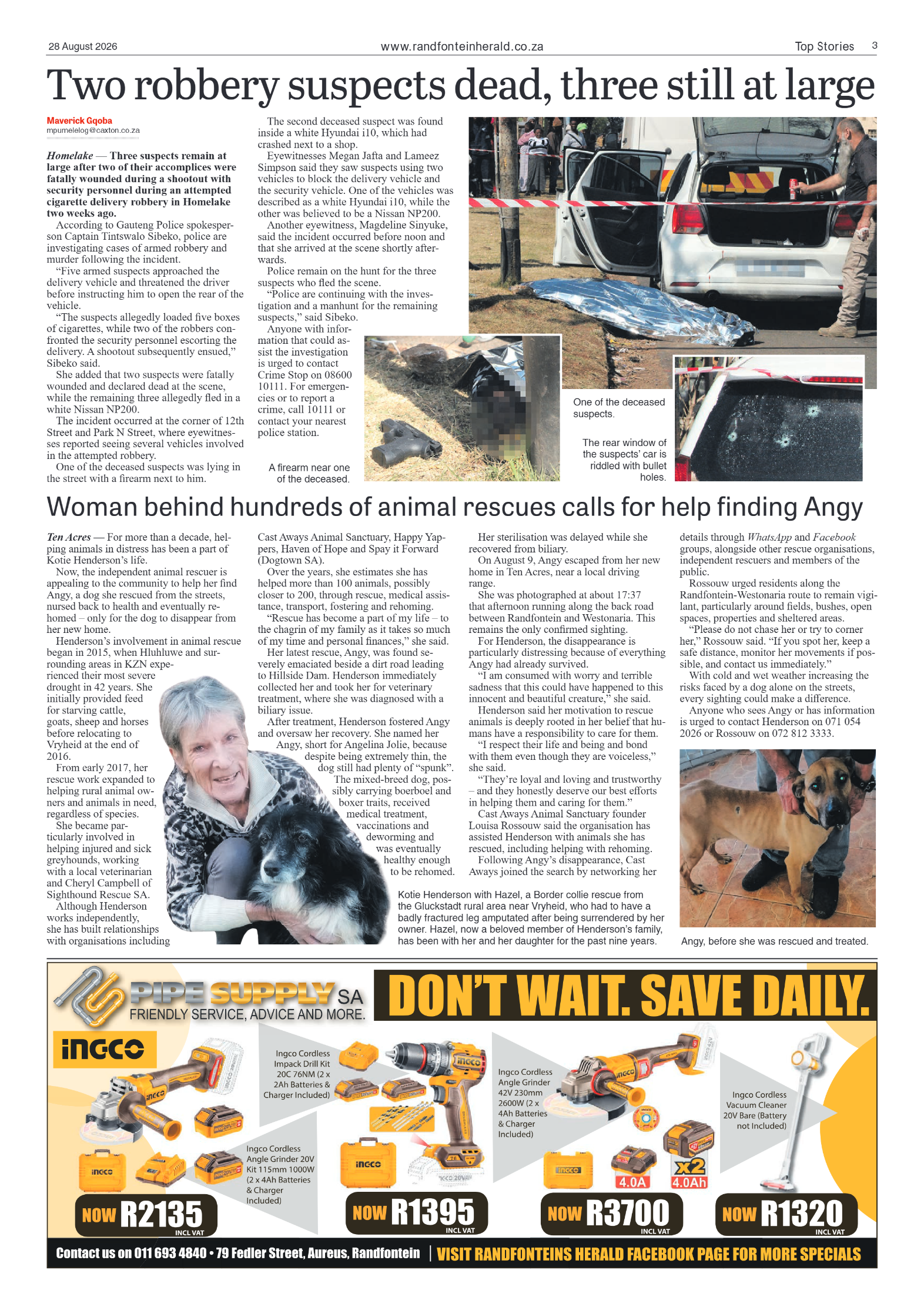 Randfontein Herald 28 August 2026 page 3
