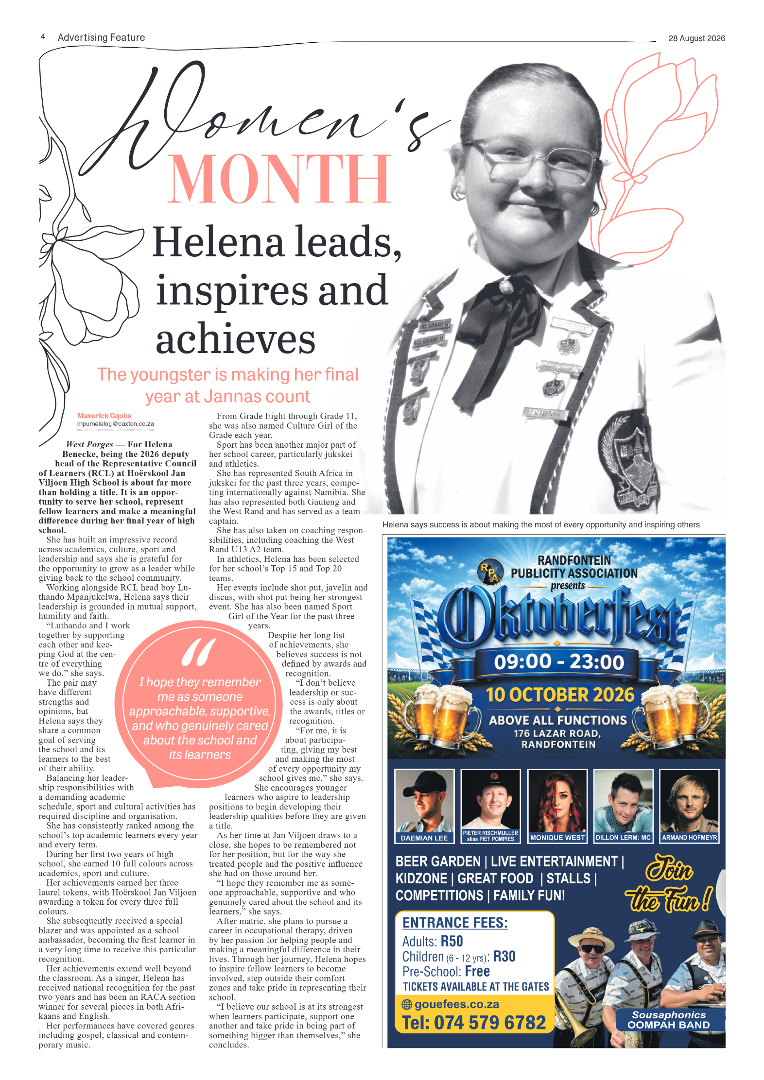 Randfontein Herald 28 August 2026 page 4