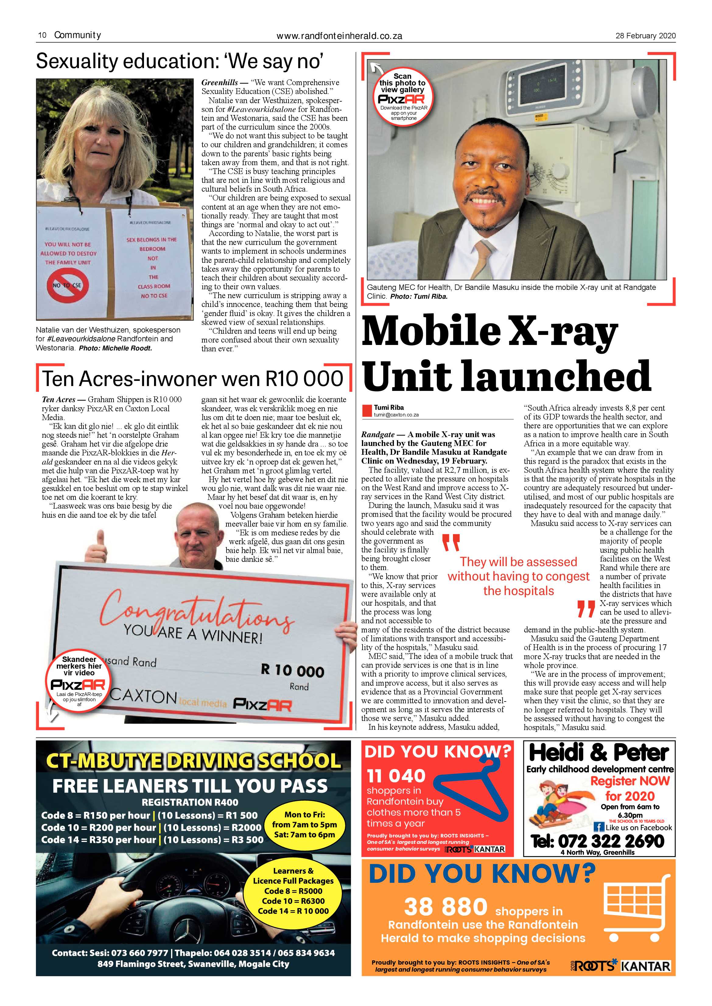 Randfontein Herald 28 February 2020 page 10