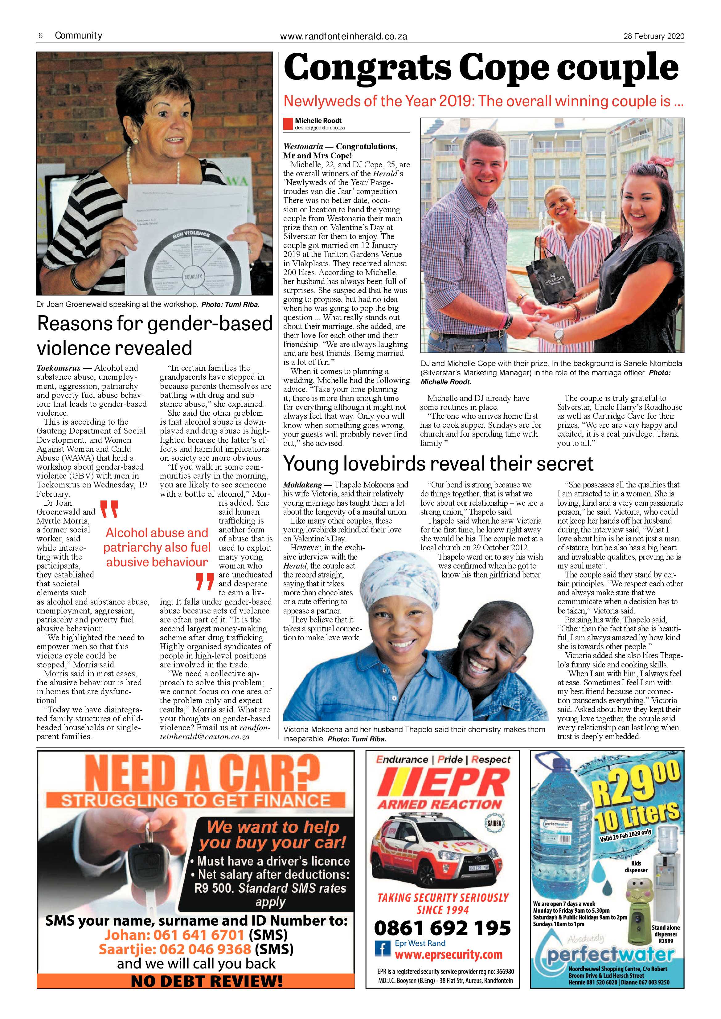 Randfontein Herald 28 February 2020 page 6