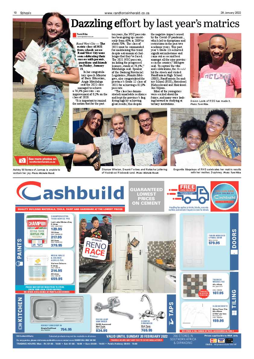 Randfontein Herald 28 January 2022 page 10